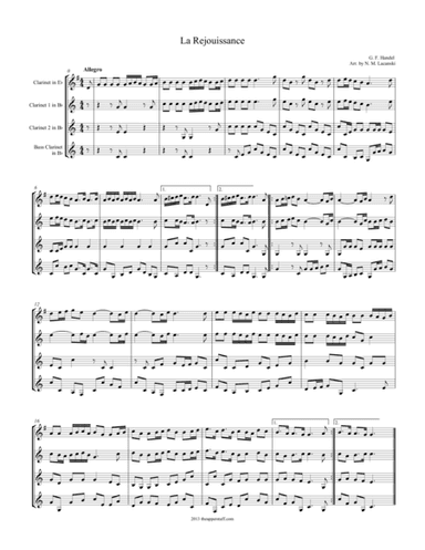 La Rejouissance (arr. Nick Lacanski)