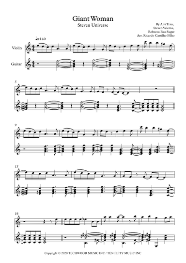 Giant Woman (arr. Ricardo Cesar dos Santos Castilho Filho)