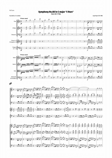 Haydn - Symphony No.82 in C major, Hob.I:82 "L'Ours" (arr. J.G. Cucó Barber)