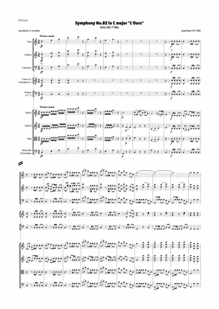 Haydn - Symphony No.82 in C major, Hob.I:82 "L'Ours" (arr. J.G. Cucó Barber)