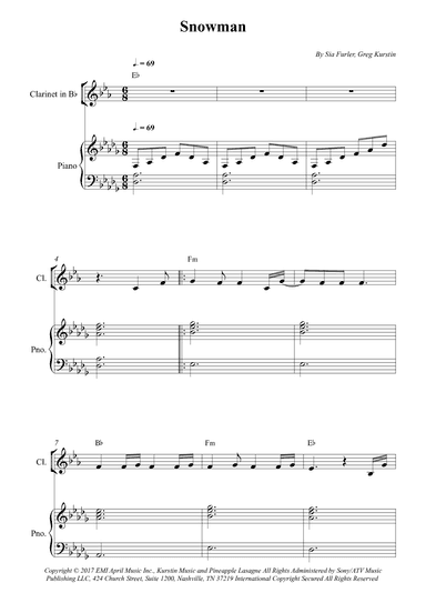 Snowman (arr. Wesley S. SIlva)