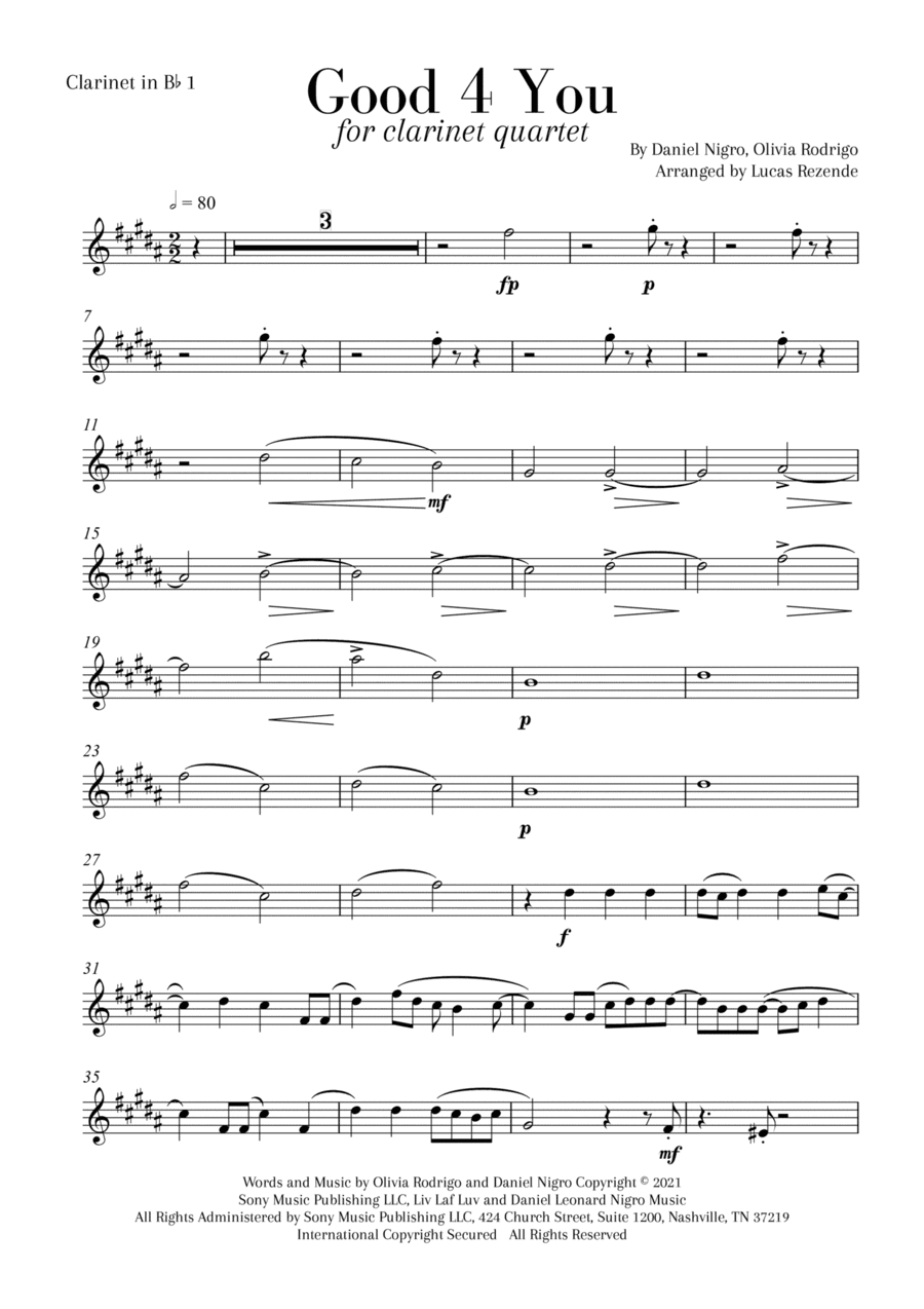 Good 4 U (arr. Lucas Rezende)