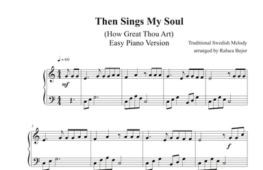 Then Sings My Soul (intermediate piano arrangement) (arr. Raluca Bojor)