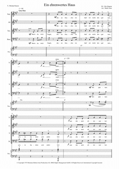 Ein Ehrenwertes Haus (arr. Mark Astor)