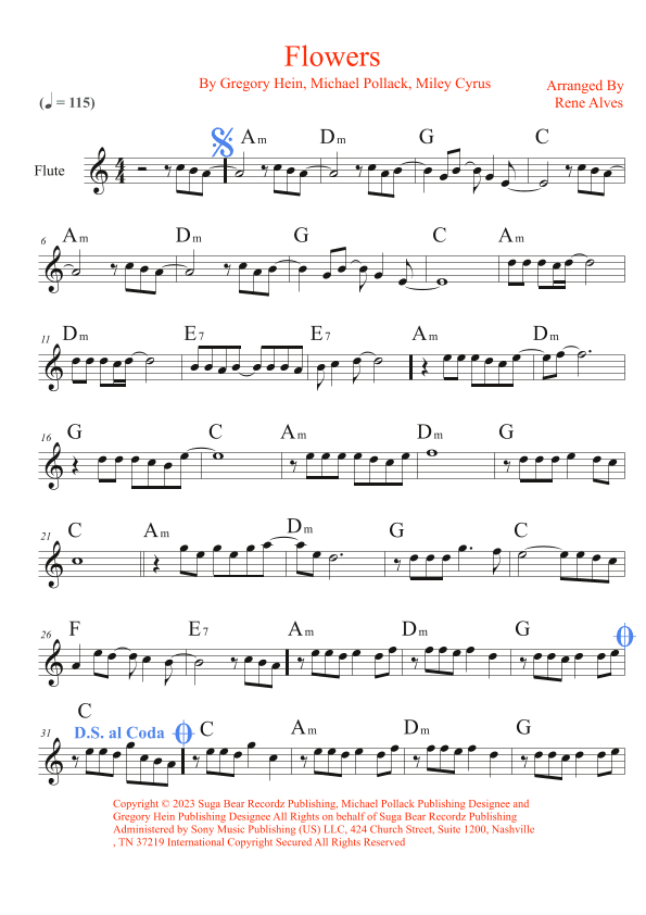 Flowers (arr. Rene Alves)
