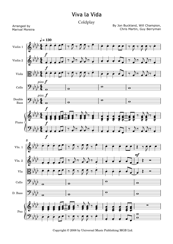 Viva La Vida (arr. Marival Moreira)