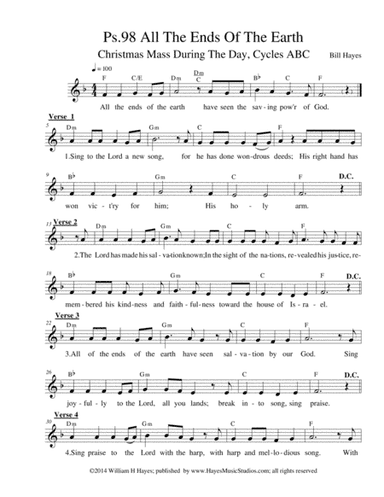 Psalm 98:  All The Ends Of The Earth