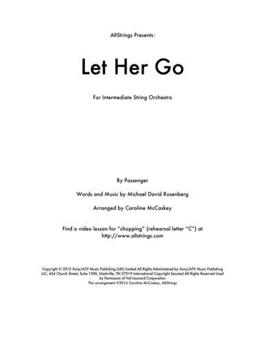 Let Her Go (arr. Caroline McCaskey)