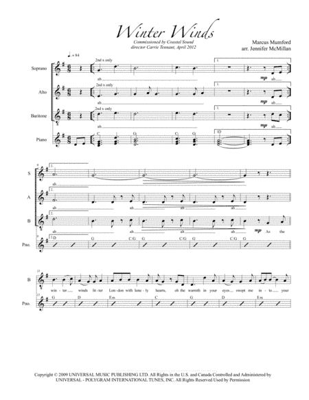 Winter Winds (arr. Jennifer McMillan)