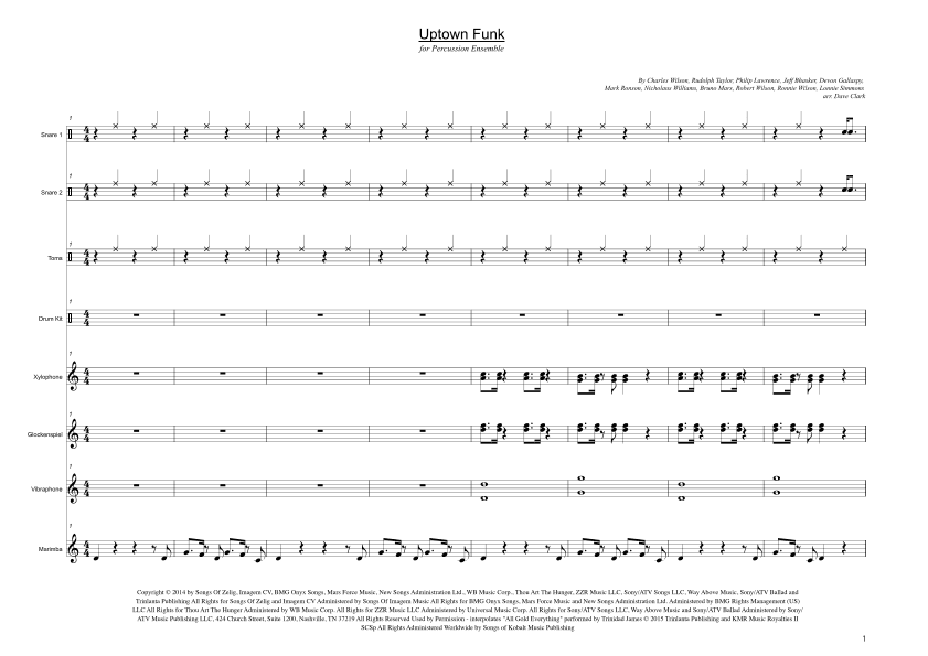 Uptown Funk (arr. Dave Clark)