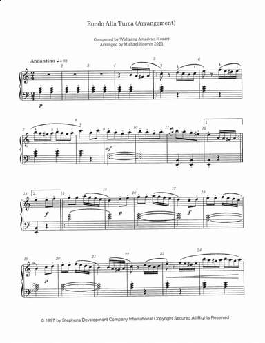 Rondo Alla Turca (finale) (arr. Michael Hoover)