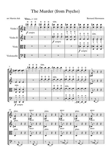 Psycho (the Murder) (arr. Martin Ash)
