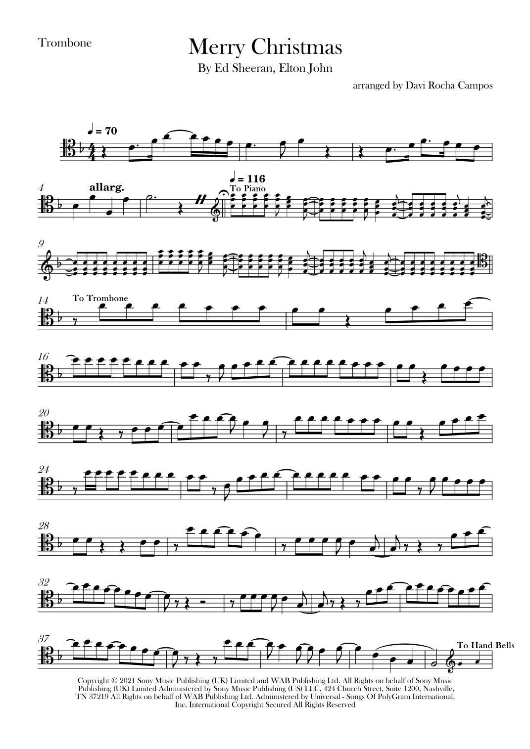 Merry Christmas (arr. Davi Rocha Campos)