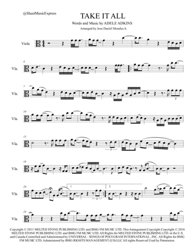 Take It All (arr. Jose Daniel Morales A.)
