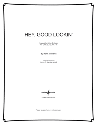 Hey, Good Lookin' (arr. Andrew R. Guarrine)