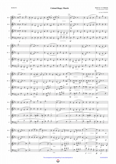 Colonel Bogey March (arr. Josef STASTNY)