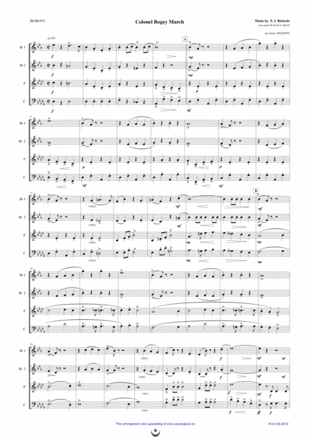 Colonel Bogey March (arr. Josef STASTNY)