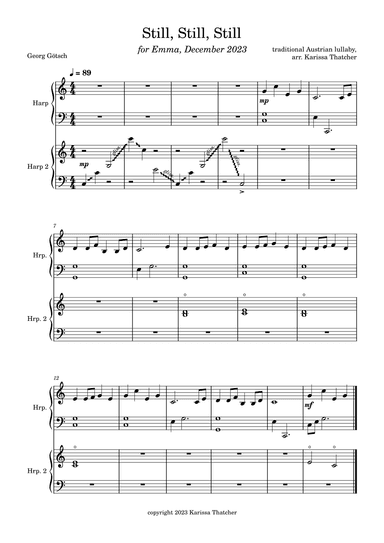 Still, Still, Still (arr. Karissa Thatcher)