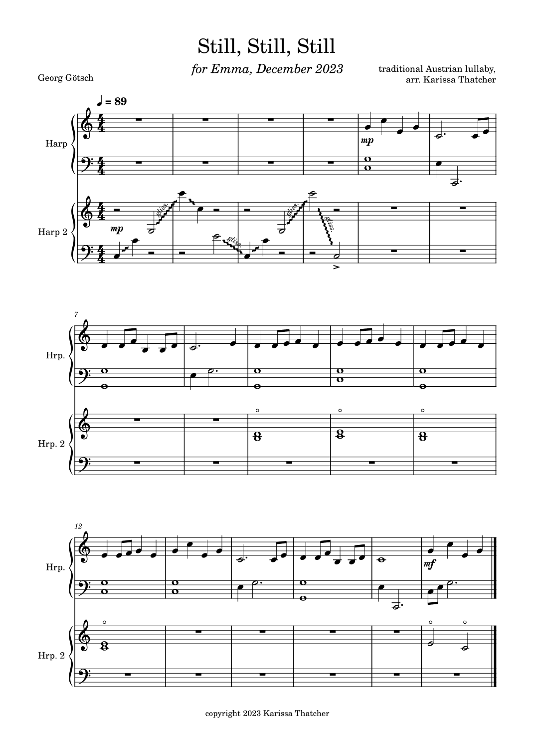 Still, Still, Still (arr. Karissa Thatcher)