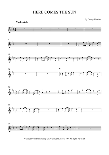 Here Comes The Sun (arr. Alex Nunes Rodrigues)