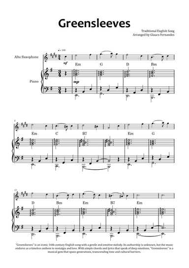 Greensleeves (arr. Glauco Fernandes)
