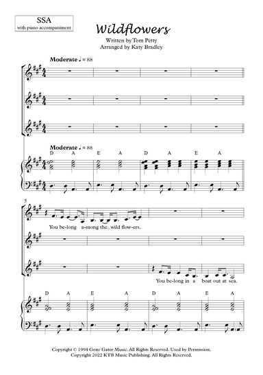 Wildflowers (arr. Katy Bradley)