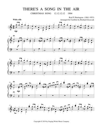 There's a Song in the Air (CHRISTMAS SONG) (arr. Richard Giszczak)