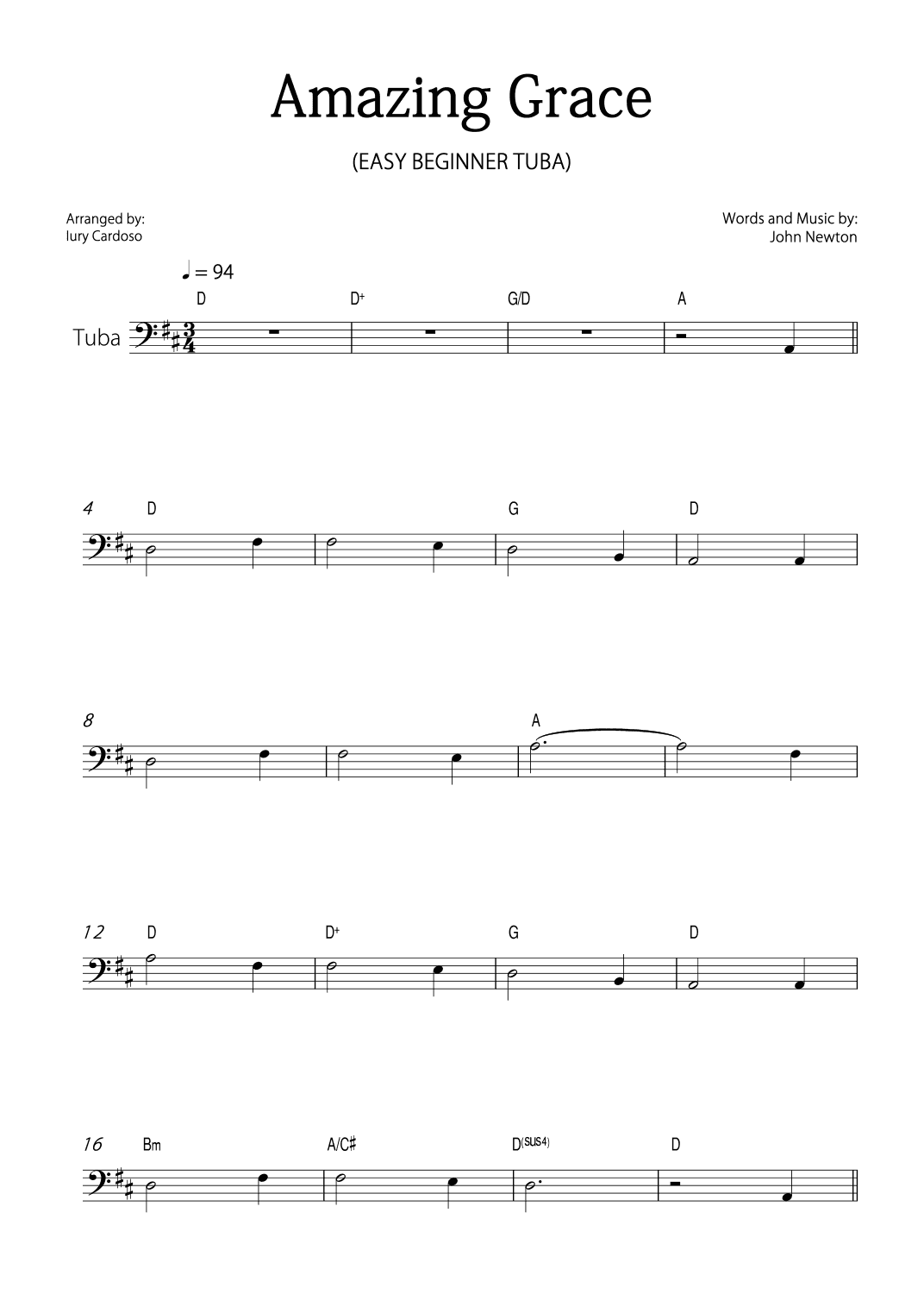 Amazing Grace (arr. Iury Cardoso)