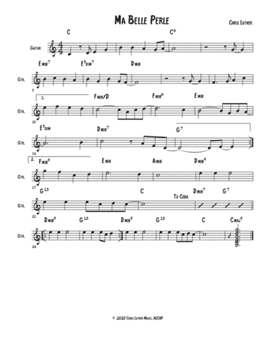 While I'm Gone (lead sheet)