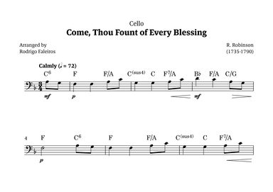 Come Thou Fount of Every Blessing (arr. Rodrigo Faleiros)