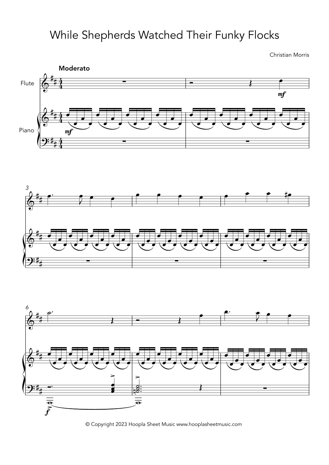 While Shepherds Watched Their Funky Flocks (arr. Christian Morris)