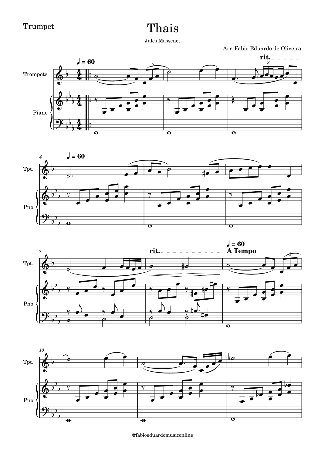 Thais (Meditation) (arr. Fabio Eduardo de Oliveira)