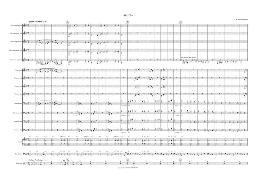 Afro Blue (vocal) (arr. Ronald Hopman)