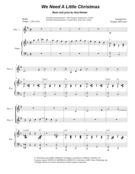 We Need A Little Christmas (arr. Stephen DeCesare)