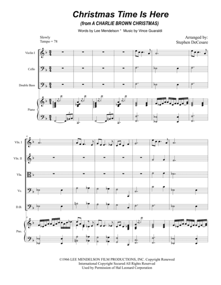 Christmas Time Is Here (arr. Stephen DeCesare)