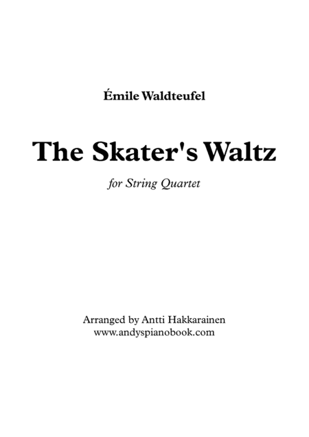 The Skater's Waltz - String Quartet (arr. Antti Hakkarainen)