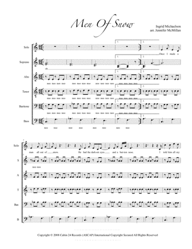 Men Of Snow (arr. Jennifer McMillan)