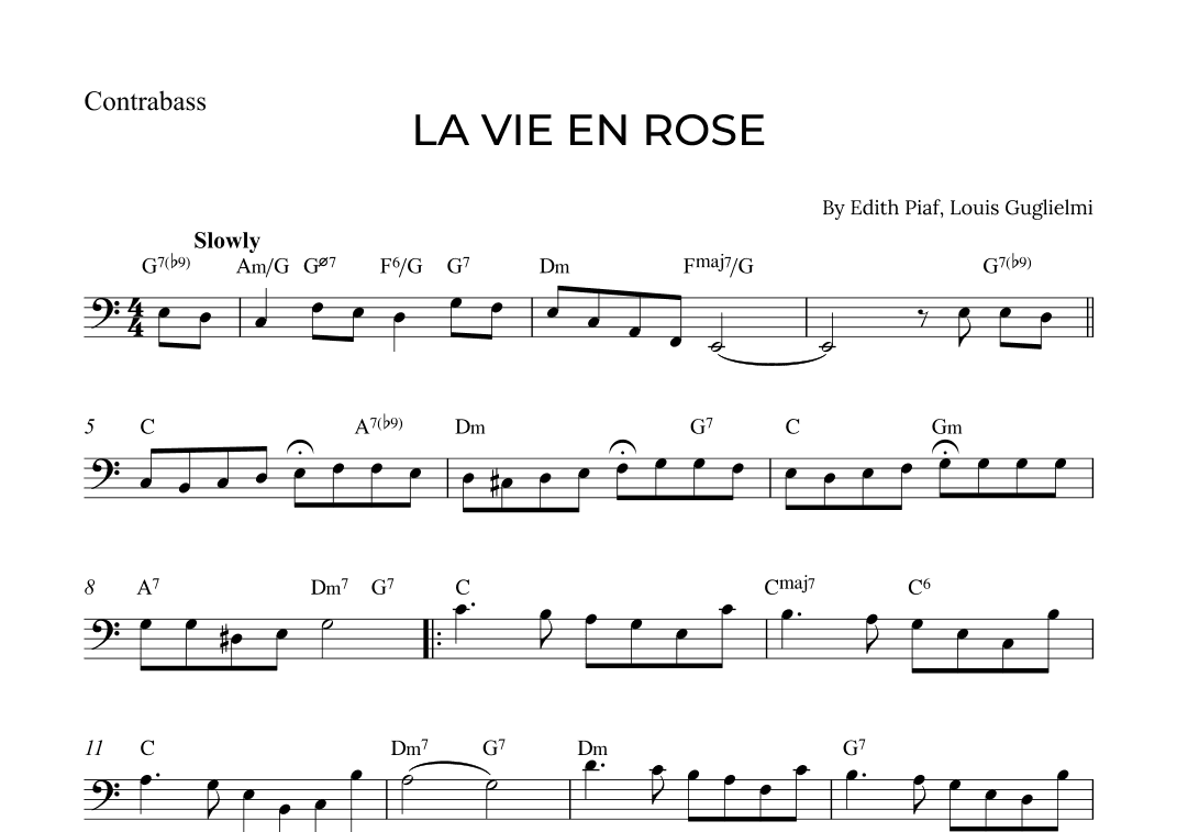 La Vie En Rose (arr. Alex Nunes Rodrigues)
