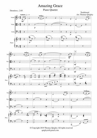 Amazing Grace (arr. Thomas Quigley)