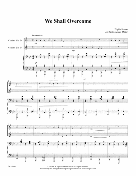 We Shall Overcome (arr. Spike Maiden Müller)