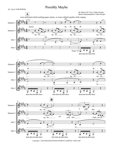 Possibly Maybe (arr. Joyce Todd McBride)