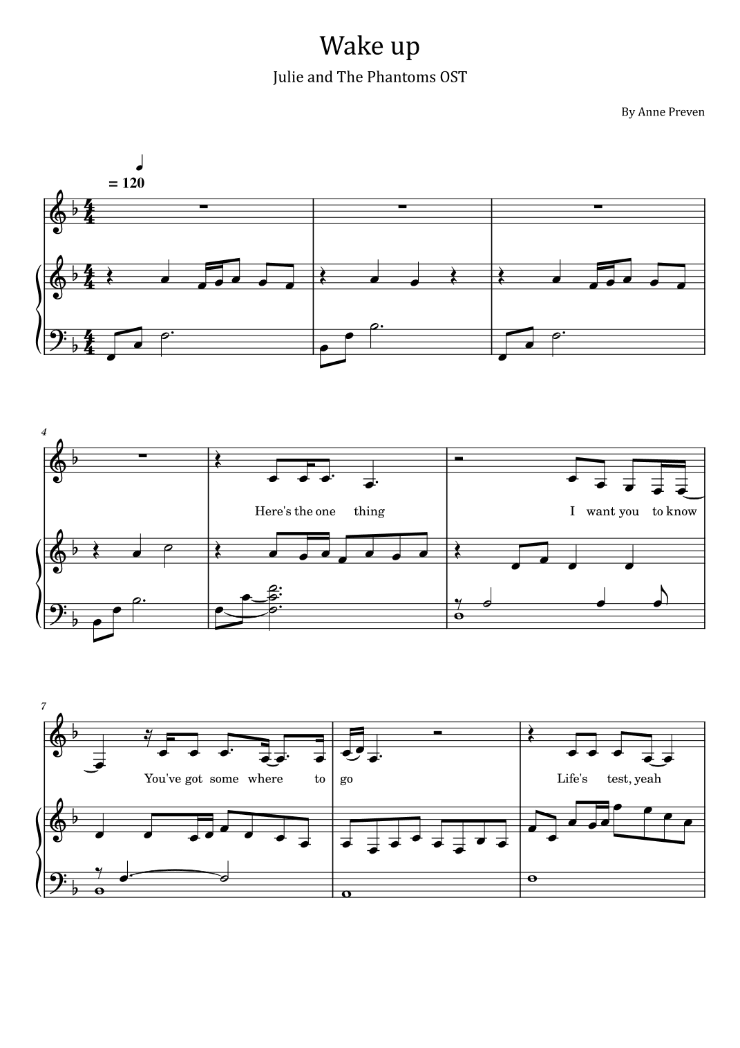Wake Up (arr. poon)