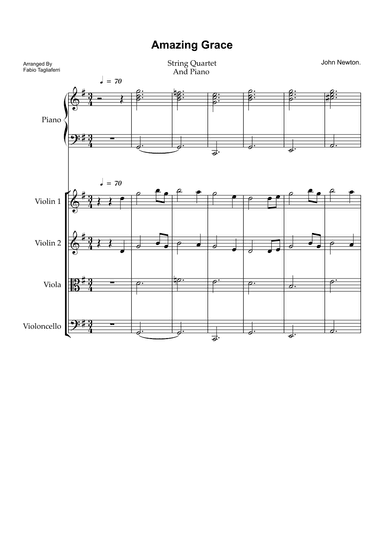 Amazing Grace (arr. Fabio Tagliaferri)