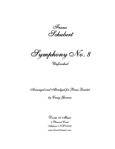 Symphony No. 8  "Unfinished" (arr. Craig Garner)