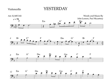 Yesterday (arr. SMLStar)
