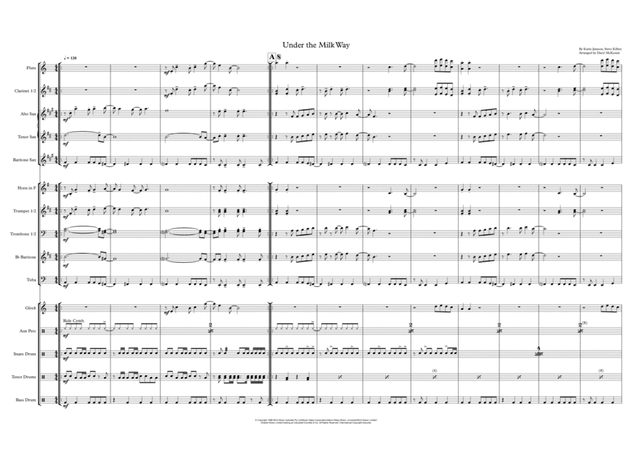 Under The Milky Way (arr. Daryl McKenzie)