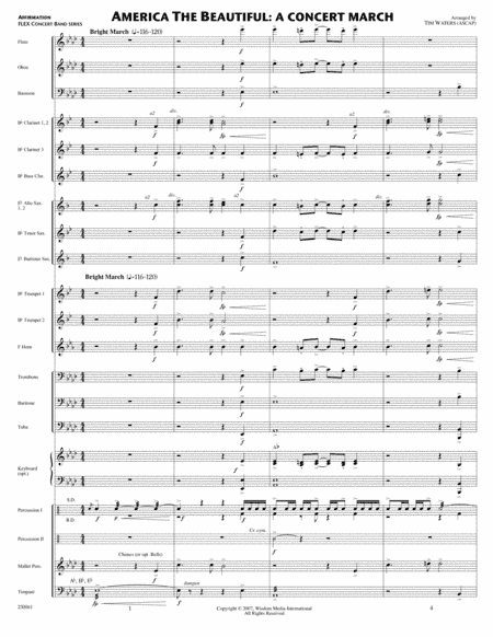 America The Beautiful: A Concert March (arr. Tim Waters)