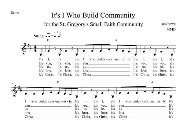 It's I Who Build Community (arr. Matthew David)