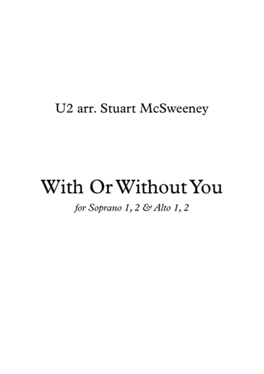 With Or Without You (arr. Stuart McSweeney)