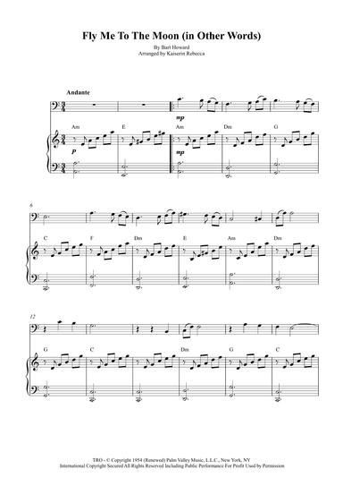 Fly Me To The Moon (in Other Words) (arr. Kaiserin Rebecca)